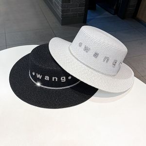 Корейский стиль Стуки Звонки Плоская верхняя шляпа Солнце Женская летняя воздуха дышащая шляпа Солнца пляж соломенная шляпа оптом