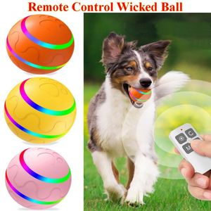 Игрушки Интерактивная игрушка для собак Wicked Ball для домашних кошек и собак с активируемым движением USB перезаряжаемым пультом дистанционного управления Опционально Прямая доставка