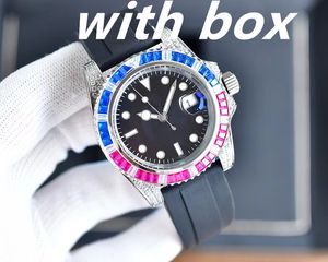 Мужские часы aaa с автоматическим механическим механизмом, часы Deluxe, черный, синий, керамический сапфировый циферблат, юбилейный браслет, часы relojes de lujo para hombre