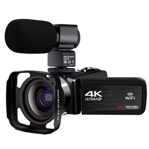 Camcorders Video Camcorder 4K 48MP 18X Digital Zoom Camera Built-in Fill Light Touch Screen Live Streaming For Youtube Vlog Recorder Webcam 230505