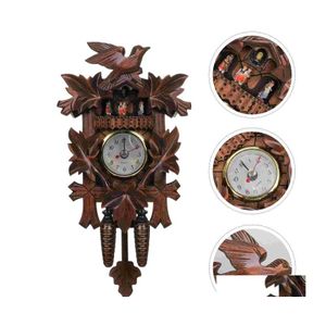Настенные часы часы кукушка деревянный деревянный орнамент Coo висячий птица ручной