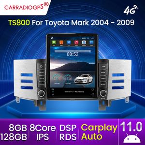8core 128G Touch Screen Android Car DVD Radio Carplay Multimedia Android 11.0 для Toyota Mark X 1 X120 2004-2009 Carplay Auto