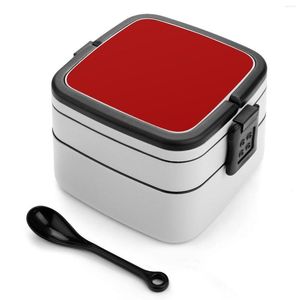 ОБЛАСТЬ СВЕДЕНИЯ СВЕДЕНИЯ СВЕДЕНИЯ DAMP CANDY RED-100 Shades of Red на Ozcushions Двойной слой Bento Box Portable Lunch for Kids School