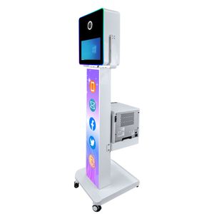 DSLR Photo Booth Machine 15.6 inch Touch Screen Selfie Kiosk Camera Photo Booth for Party Events