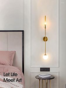Duvar lambası Modern Stil Uzun Acces Hafif Gazete Kristal Sconce Aydınlatma Merdiven Lampen Endüstriyel Sıhhi Tesisat