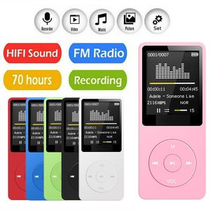 MP3 MP4 Player Player USB Зарядка цифровой дисплей экрана на экране Media Lossless Portable Pocket Sports Runge Walking Music Play 230505