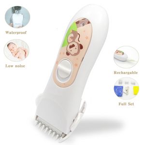 Bebek saç klipsi bebek elektrikli saç klipsli toplu topu düzeltici su geçirmez saç düzelticileri çocuklar için kesme makinesi düşük gürültülü saç kesici 230504