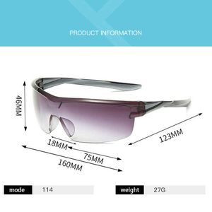 Açık Gözlük Gradyan Bisiklet Gözlükleri Temizle Erkek Kadın Güneş Gözlüğü Bisiklet Lensleri UV400 Bisiklet için Şık Şeffaf Spor Gözlükleri P230518