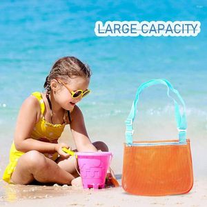 Сумки для хранения случайные цвета дети из песка на открытом воздухе пляж складной детская одежда игрушки Sundries Eco Friendly Women Cosmetics Bag Сумка