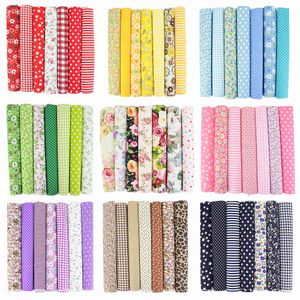 Fabric 7pcs 50x50cm square cotton craft fabric cloths for diy package patchwork upholstery cora scrapbooking artcraft P230506