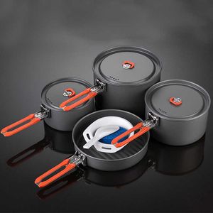 Camp Kitchen 4-5 человек Camping Team Pookware Pot Set Outdoor Picnic Cooking Aluminum Show Shets Наборы для пикника на столовую посуду Fire Maple Feast 5 P230506