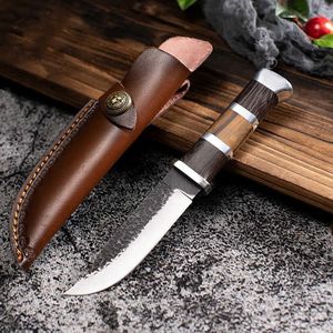 Кемпинг охотничьих ножей кухонный нож Острый противореящий кованый нож шеф-повар мясо издеватель