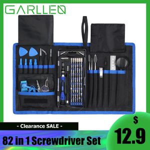 Schroevendraaier garllen 82, 1 manyetik tornavida set onarım aracı iPad iPhone tabletleri için Muti 56 Bitler Hassas Sürücü Tornavida Bitleri