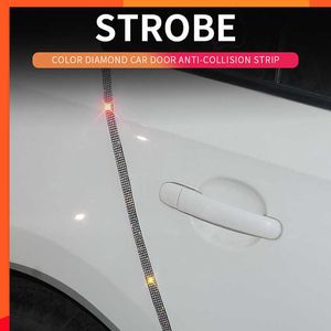 Araba Kapı Koruyucu Çıkartmalar Strip Tampon Izgara Araç Anti-Collision Bant Kapı Koruma Sticker Bling Araç Aksesuarları Kadın İçin