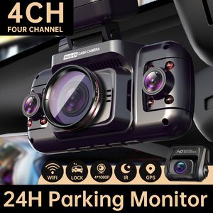 RX4S CAR DVR 4CH 4*1080P 360 Kamera Desteği Arka Cam GPS 24H Park Monitörü Video Kaydedi Gece Görüşü