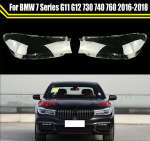 BMW 7 Serisi için Otomatik Işık Kapakları G11 G12 730 740 760 2016-2018 Otomobil Far Kapağı Lampcover Lampade Lamba Cam lens Kılıfı