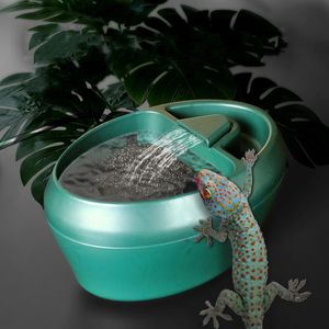Supplies Reptile Drinking Fountain Water Dripper Suitable for Snake Gecko LizardChameleon Bearded Dragon Water Dish Bowl