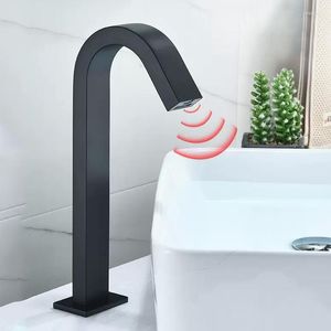 Banyo lavabo muslukları yıkama için akıllı sensör musluk washbasin su musluk mikser şelale havzası