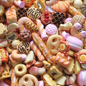 Fashion 30 PCS/Lot Mini Food For Barbie Children Game Miniature Dollhouse Foods 1:6 Doll Accessories Kids Toys Christmas Gifts