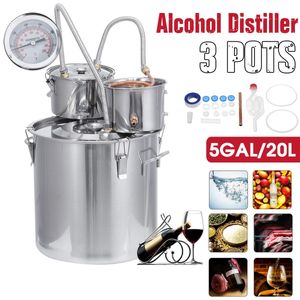 30l 8gal verimli 3pot damıtma alıcı alambic moonshine alkol hala paslanmaz bakır diy fabrikası su şarabı esansiyel yağ demleme kiti