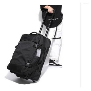 Duffel Bags Travel Trolley Мужчины 24 -дюймовые катящиеся багажные женщины -пакета Oxford Большой багажный чемодан на колесах