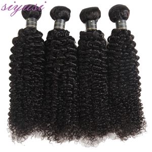 Hair Bulks Malaysian Kinky Curly Human Bundles 100% 1/3/4 Stk. Natürliche Farbe Dickere Enden Verlängerungen 230508