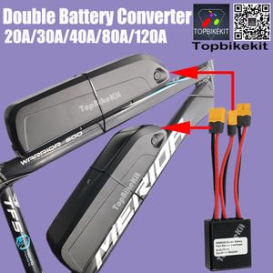 Fahrradlenkerkomponenten Ebike Dual Battery Discharge Converter Verbindungsadapter Switcher 20V 72V 20A 30 40A 80A Double Balanced 230508