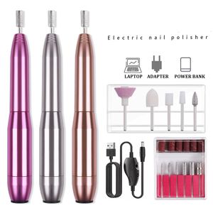 Nail Manicure Set Professional Strong Electric Nail Drill Machine Set Grinding Equipment Mill For Manicure Pedicure Nail Polishing Tool 230508