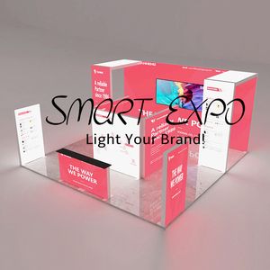 Visual Mobile Promotion Olluminated Booth Advertising Display с индивидуальными отпечатками брендинга