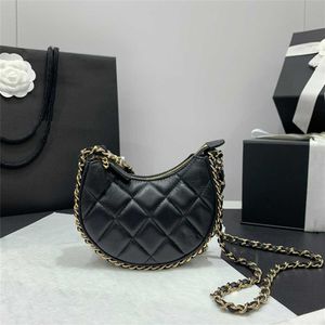 Дешевые кошельки в продаже Новая цепочка Hobo Lingge Crescent Mini Mini маленькая сумка для отходов перекрестное плечо