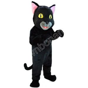 Sıcak Satış Black Cat Maskot Kostümleri Karikatür Karakter Kıyafet Takım Noel Dış Mekan Kıyafet Yetişkin Boyutu Promosyon Reklam Giysileri