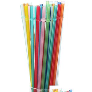 İçme Pipetleri Colorf Plastik Sts 20oz Tumbler Cup için Yeniden Kullanılabilir Kalın ST 10inch9488287 Damla Teslimat Ev Bahçe Mutfak Yemek Bar DHB83