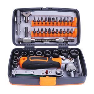 38/32 in 1 Multi-tool Screwdriver Set: Home Repair Kit with Ratcheting Screwdriver and Wrench