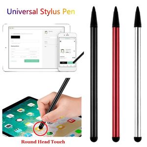 Phone Tablet Touchscreen Pens Capacitive Stylus Pencil for Iphone Ipad Samsung Round Rubber Head Tablet Pens Stationery Supplies