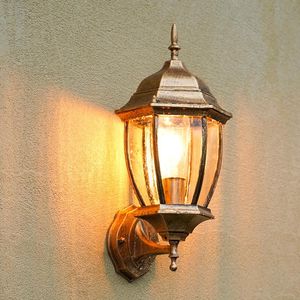 Açık duvar lambaları su geçirmez lamba Avrupa retro endüstriyel bahçe peyzaj villa sundurma led