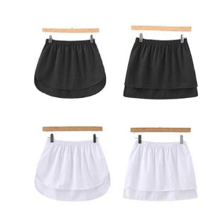 Etekler Bahar Yaz Yeni Gömlek Büyük Kısa Kısa Etek Siyah Beyaz A-Line Split Skirt Mini Biskirt Tutu Etek Sıcak Satış P230508