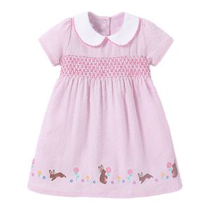 Девушка платья маленькие девушки мавена розовый пляж животный принт кролика детская вечеринка 2 года малыш малышка Питер Пан Фестивальное платье 230508