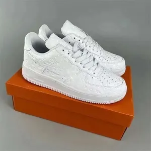 Tasarımcı Spor Sneaker Virgil Sıradan Ayakkabı 1s 1 Calfskin Deri Abloh Beyaz Yeşil Kırmızı Mavi Mektup Kaplama Platformu Düşük Üst Sabahkılar Boyutu 35-45 09