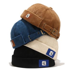 Beanieskull Caps Fashion Vintage Beanie Hats Мужчины Женщины весенняя осень арендодатель шляпа Streetwear Hip Hop без коля