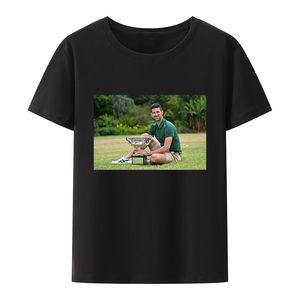 Erkek Tişörtleri Novak Djokovic Ödül Anı Y2K T-Shirts Serin Camisetas Rahat Grafik Tshirts Kısa Kollu Modal O-Neck Tee Top 230508