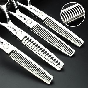 Ножницы для волос 6 6 5 дюймов 440c Высококачественный прореживание профессиональных парикмахерских зубов.