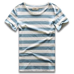 Erkek Tişörtler Erkek Çizgili T-Shirt Stripes Üst Tees Erkek Moda Kısa Kollu Kırmızı Beyaz Siyah Kostüm Cosplay Party 230509