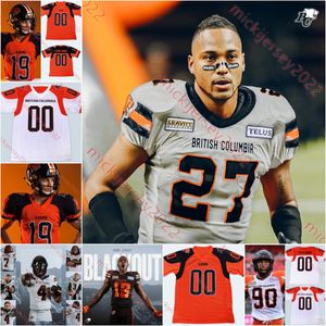 Vernon Adams BC Lions Futbol Forması Dominique Davis Dane Evans Lucky Whitehead Jevon Cottoy Keon Hatcher Alexander Hollins Mens Özel Dikişli BC Lions Formaları