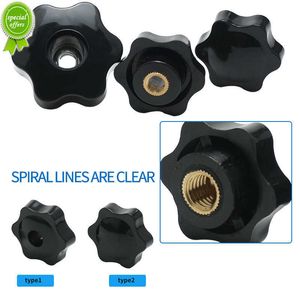 New 10 5 PCS M5 M6 M8 M10 Plum Hand Tighten Nuts Handle Thread Star Mechanical Black Thumb Nuts Clamping Knob Manual Nuts