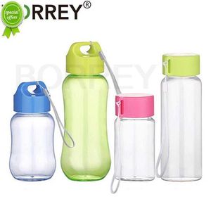 Borrey BPA Ücretsiz Sızıntı geçirmez Su Şişesi Küçük Çocuklar Renkli Su Şişesi Taşınabilir En sevdiğim içecek şişeleri 150ml 300ml