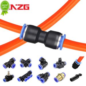 New Pneumatic Fitting Pipe Air Connector Tube Quick Release Fittings Water Push In Hose Plastic 4 6 8 10 12 14mm PU PY Connectors