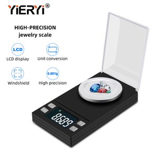 Household Scales yieryi 100g50g20g10g Electronic Scales 0.001 LCD Digital Scale Jewelry Medicinal Herbs Portable Lab Weight Milligram Scale 230506