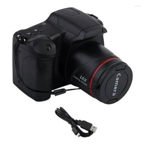 Dijital Kameralar Taşınabilir Seyahat Vlog Kamera Pografi 16x Zoom 1080p HD SLR Canlı Akış İçin Po Anti-Shake PO