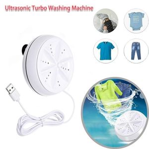 Ultrasonic Turbo Washing Machine Laundry Portable Travel Washer Air Bubble And Rotating Mini Washing Machine