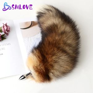 Anal Toys Anal Plug Real Tail Separable Cosplay Butt Plug Anal Sex Tail Adult Products Anal Sex Toys for Woman Couples Men Sexy Shop 230508